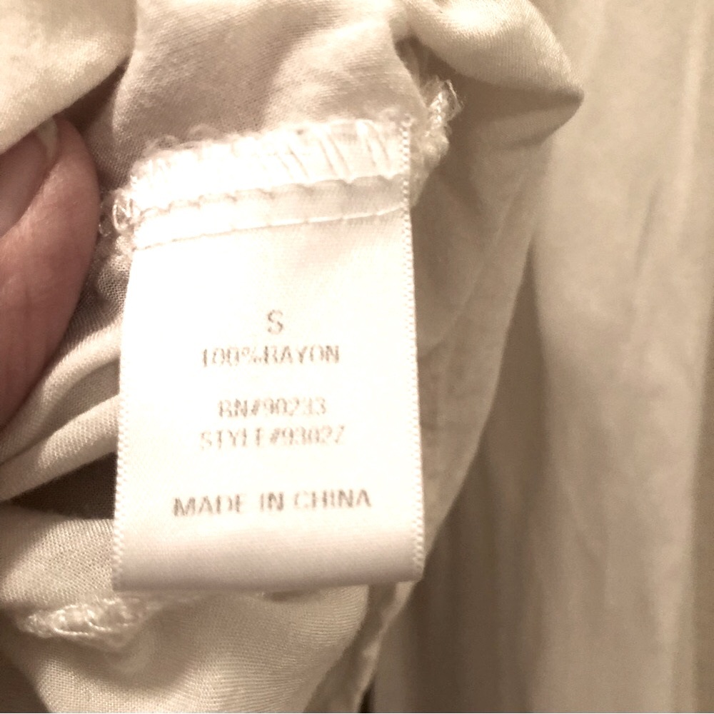 LA Hearts Blouse Embroidered White Small - Picture 8 of 8